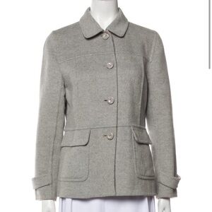 Courreges grey wool jacket size small